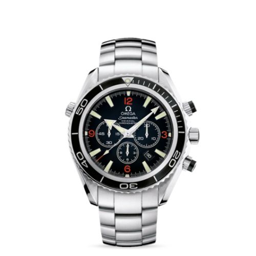 Omega Seamaster Planet Ocean 600M Co-Axial 45.5 Chronograph Stainless Steel / Orange Numerals / Bracelet